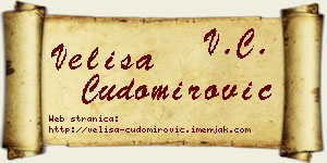 Veliša Čudomirović vizit kartica